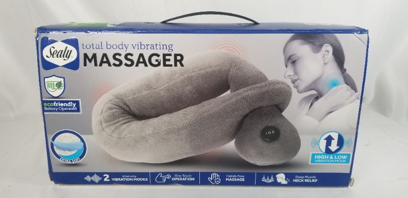 Photo 1 of TOTAL BODY VIBRATING MASSAGER BATTERY OPERATED 2 INTENSITY MODES LIGHTWEIGHT PORTABLE HANDSFREE MASSASGE NEW