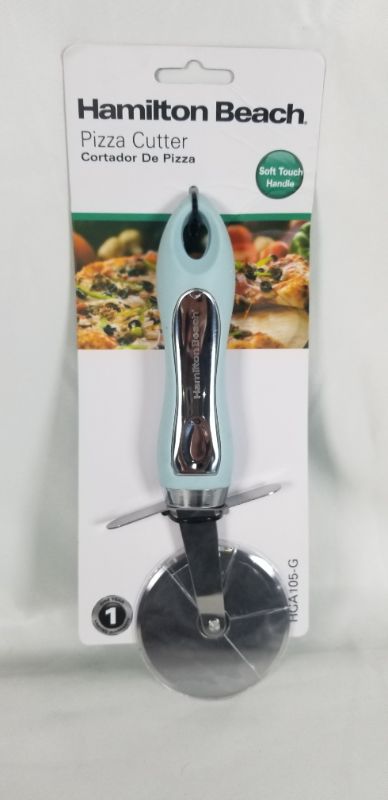 Photo 1 of TEAL PIZZA CUTTER WITH SOFT TOUCH HANDLE NEW