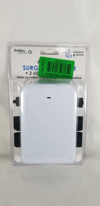 Photo 1 of 4 OUTLET SURGE PROTECTOR PLUS 2 USB CHARGING PORTS BUILD IN PHONE HOLDER CHARGE UP TO 6 DEVICES NEW