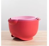 Photo 2 of  SUSTAINABOWL 3 MIXING BOWL SET WITH MEASURING LINES SUSTAINABLE BIODEGRADABLE MIXING BOWLS DISHWASHER AND MICROWAVE SAFE TILTING BASE FOR EASY POURING NEW 