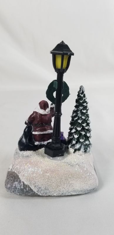 Photo 3 of MINI SANTA CHRISTMAS DECOR WITH LED LIGHTS RESIN 3 X 2 X 5H INCHES NEW