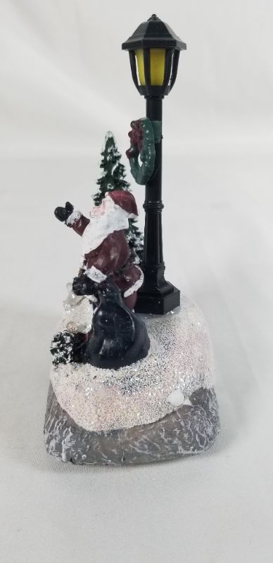 Photo 2 of MINI SANTA CHRISTMAS DECOR WITH LED LIGHTS RESIN 3 X 2 X 5H INCHES NEW