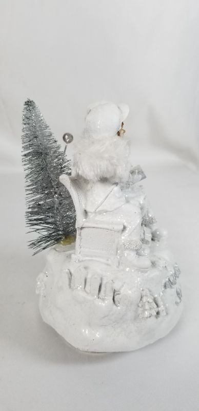 Photo 4 of WHITE KIDS MERRY CHRISTMAS MUSICAL FIGURE RESIN PLAYS WISH YOU A MERRY CHRISTMAS  4 X 4.5 X 6H INCHES NEW
