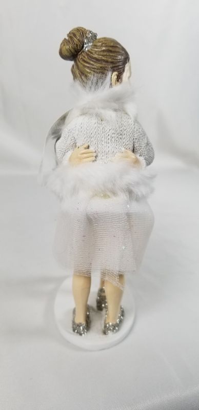 Photo 2 of WINTER BALLERINA GIRLS RESIN FIGURE 6H INCHES NEW