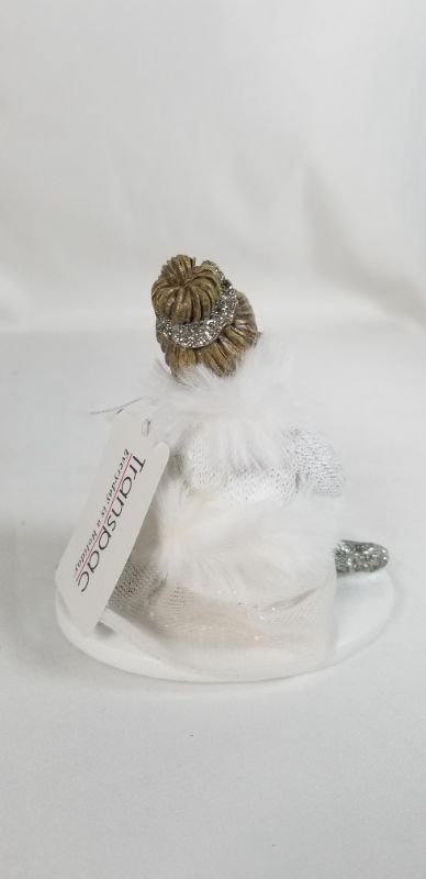 Photo 2 of SITTING BALLERINA RESIN FIGURE 3H INCHES  NEW