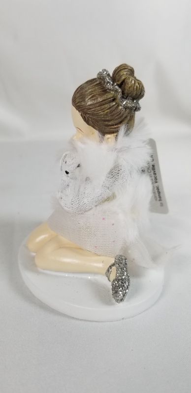 Photo 3 of SITTING BALLERINA RESIN FIGURE 3H INCHES  NEW