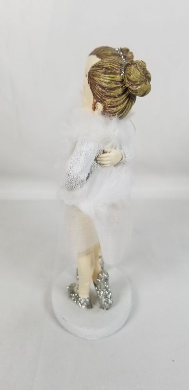 Photo 4 of WINTER BALLERINA GIRLS RESIN FIGURE 3 X 2 X 6.75 INCHES NEW