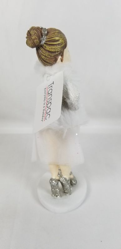 Photo 3 of WINTER BALLERINA GIRLS RESIN FIGURE 3 X 2 X 6.75 INCHES NEW