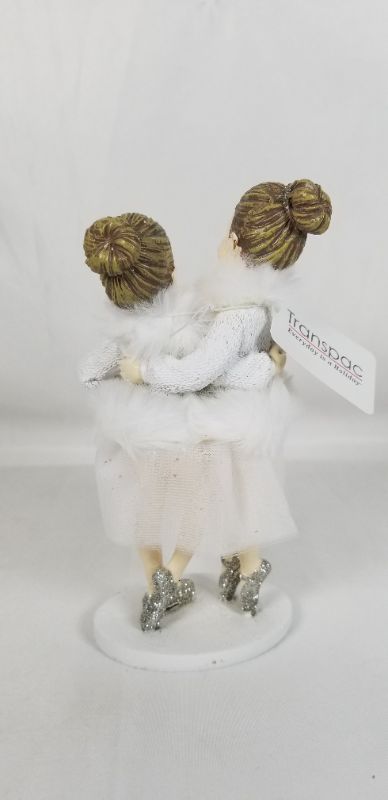 Photo 2 of WINTER BALLERINA GIRLS RESIN FIGURE 3 X 2 X 6.75 INCHES NEW