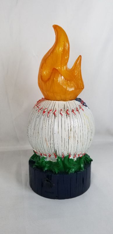 Photo 4 of DETROIT TIGERS LIT TEAM BALL STATUE 12H INCHES NEW