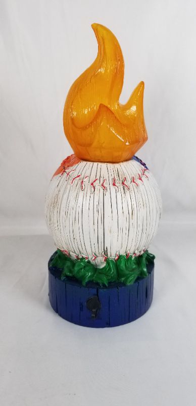 Photo 4 of NEW YORK METS LIT LED BASEBALL RESIN STATUE 4.25D X 11.5H INCHES NEW