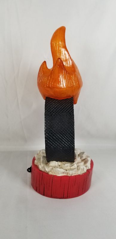 Photo 3 of CHICAGO BLACKHAWKS LIT LED PUCK RESIN STATUE 4.25 X 11.5H INCHES NEW