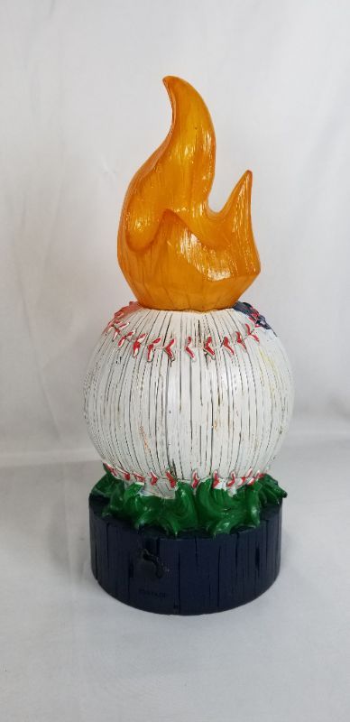 Photo 3 of DETROIT TIGERS LIT TEAM BALL STATUE 12H INCHES NEW