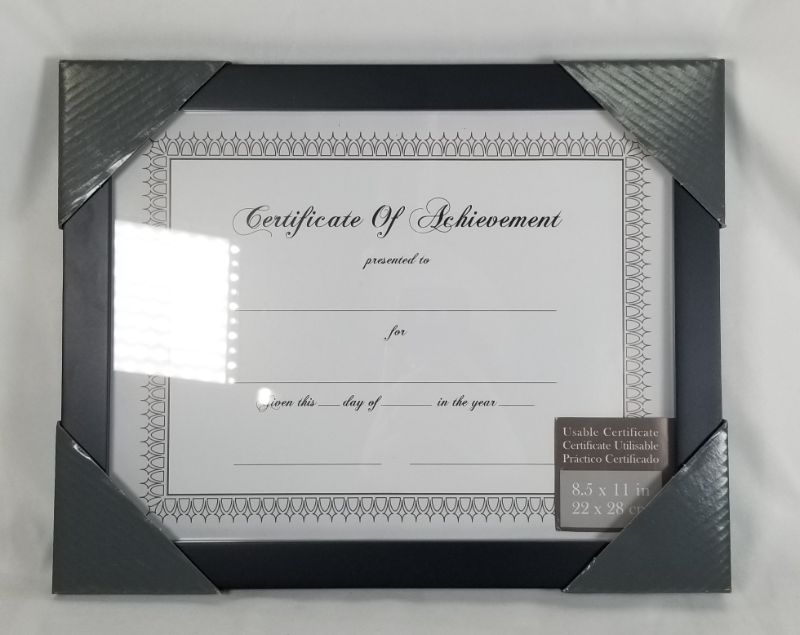 Photo 1 of BLACK DOCUMENT WALL FRAME 8.5 X 11 INCHES NEW