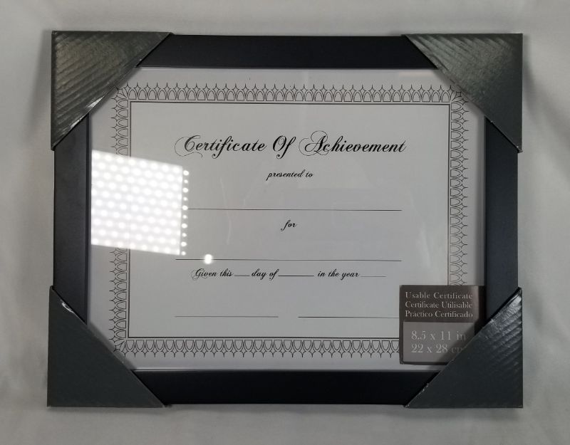 Photo 3 of BLACK DOCUMENT WALL FRAME 8.5 X 11 INCHES NEW