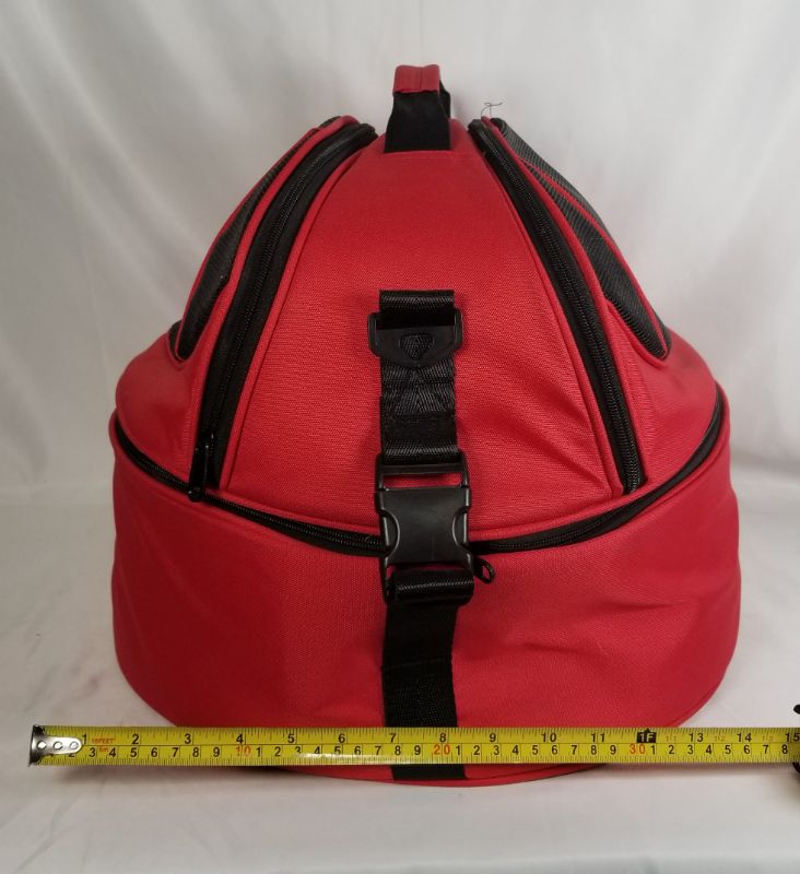 Photo 9 of RED PET CARRIER WITH BED BOTH SIDE AND TOP OPENS USED 