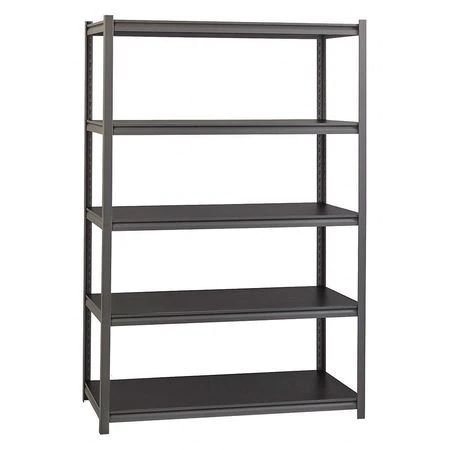 Photo 1 of 1 METAL 5 TIERED STORAGE SHELVING UNIT  48 X 19 X 72 INCHES USED