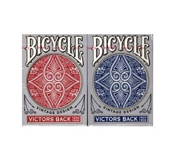 Photo 1 of 2 PACK RED AND BLUE BICYCLE VINTAGE DESIGN PLAYING CARDS NEW 