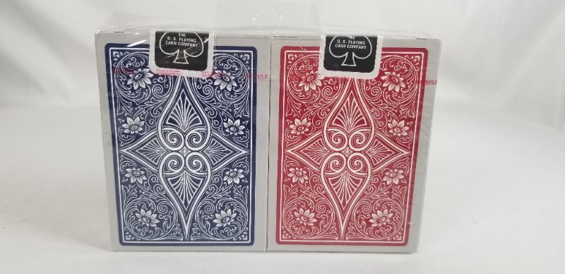 Photo 3 of 2 PACK RED AND BLUE BICYCLE VINTAGE DESIGN PLAYING CARDS NEW 