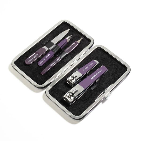 Photo 2 of 5pc Deluxe Manicure Kit with Travel Case - Silver