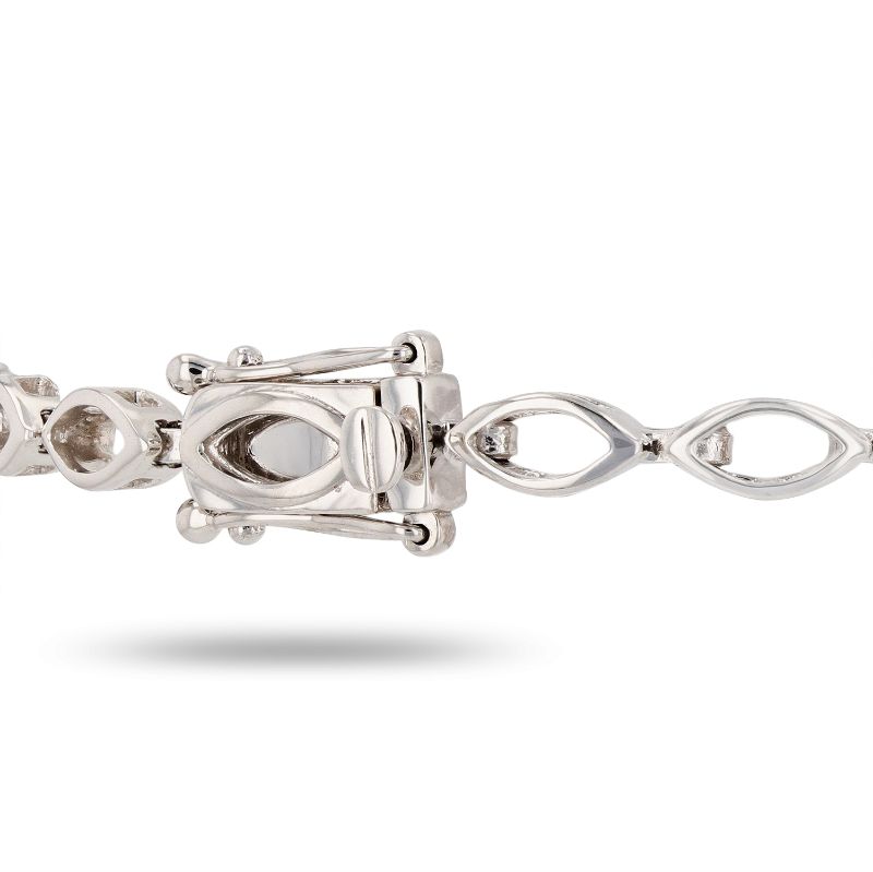 Photo 1 of ORIANNE 3.75ct EMERALD AND 4.42ctw DIAMOND18K WHITE GOLD BRACELET TOTAL WEIGHT 9.66 g, LENGTH 7" WITH APPRAISAL BR005495