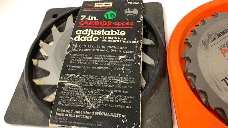 Photo 1 of ASSORTED RADIAL SAW BLADES