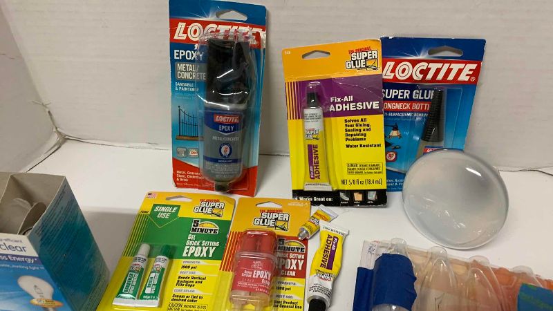 Photo 1 of GLUE AND LIGHTBULBS