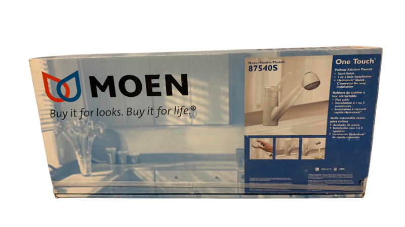 Photo 1 of MOEN ONE TOUCH PULLOUT KITCHEN FAUCET MODEL 87540S FACTORY SEALED