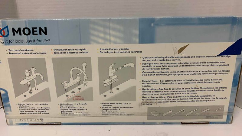 Photo 1 of MOEN ONE TOUCH PULLOUT KITCHEN FAUCET MODEL 87540S FACTORY SEALED
