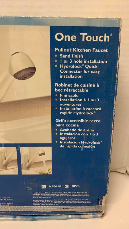 Photo 1 of MOEN ONE TOUCH PULLOUT KITCHEN FAUCET MODEL 87540S FACTORY SEALED