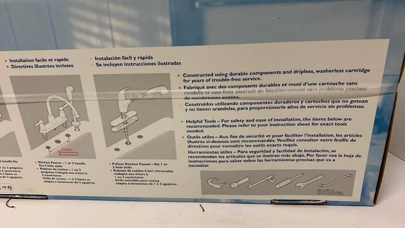 Photo 1 of MOEN ONE TOUCH PULLOUT KITCHEN FAUCET MODEL 87540S FACTORY SEALED