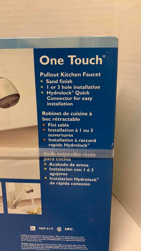 Photo 1 of MOEN ONE TOUCH PULLOUT KITCHEN FAUCET MODEL 87540S FACTORY SEALED