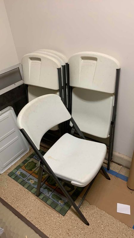 Photo 1 of 5 HEAVYDUTY LIFETIME PLASTIC CHAIRS