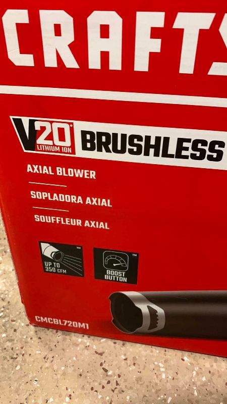 Photo 1 of CRAFTSMAN V20 AXIAL BLOWER WITH BATTERY