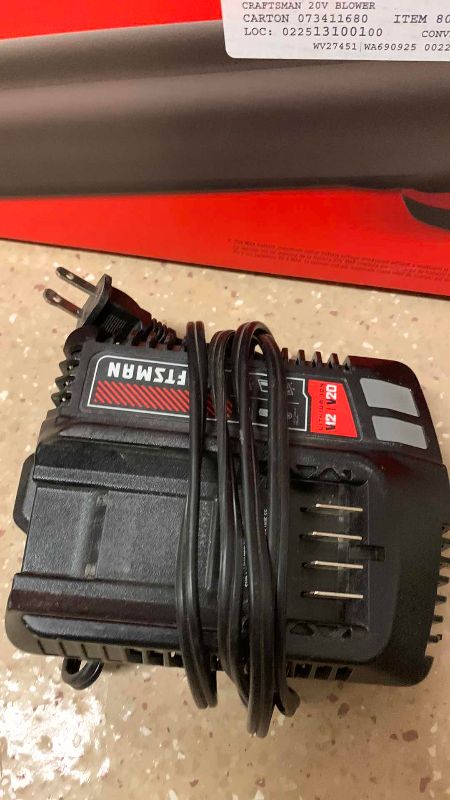 Photo 1 of CRAFTSMAN V20 AXIAL BLOWER WITH BATTERY