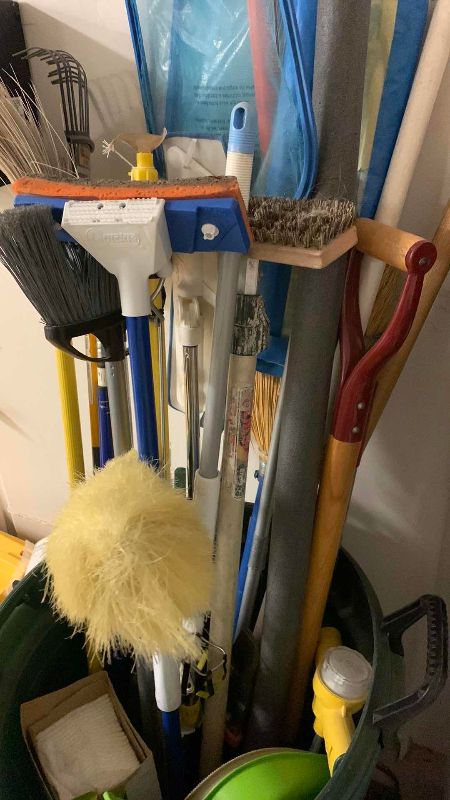 Photo 1 of CONTAINER OF CLEANING TOOLS