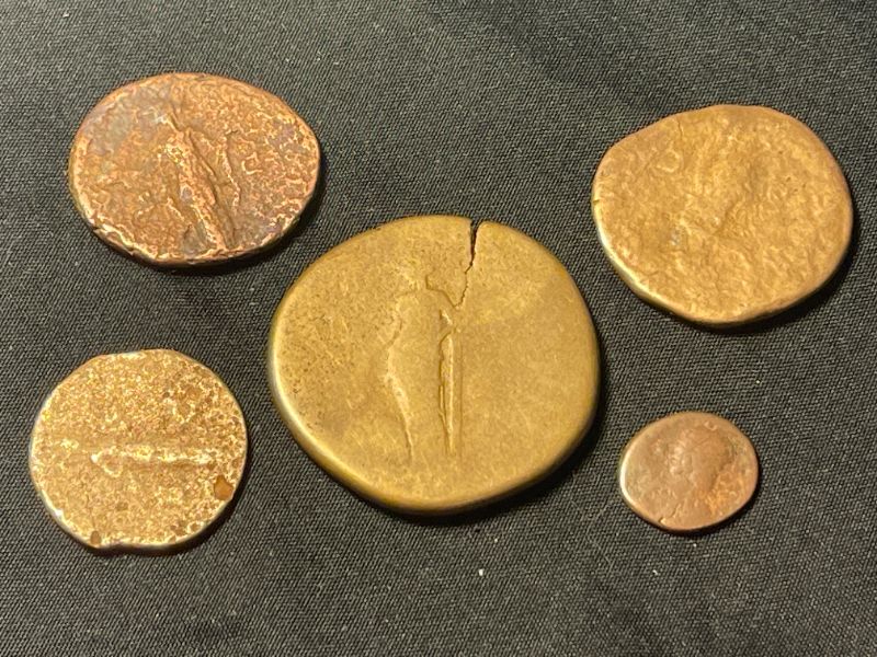 Photo 2 of 5 PC 2000 YEAR OLD ROMAN COINS