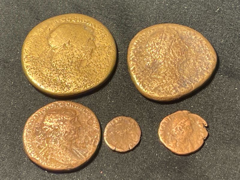 Photo 1 of 5 PC 2000 YEAR OLD ROMAN COINS