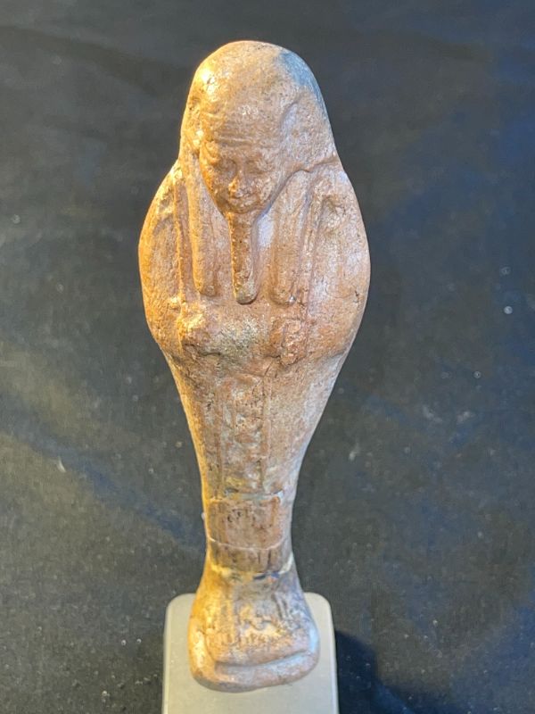 Photo 2 of 700 BC. ANCIENT EGYPTIAN USHABTI STATUETE BURIED WITH THE DEAD AS SERVANTS TO THE AFTERLIFE H5”