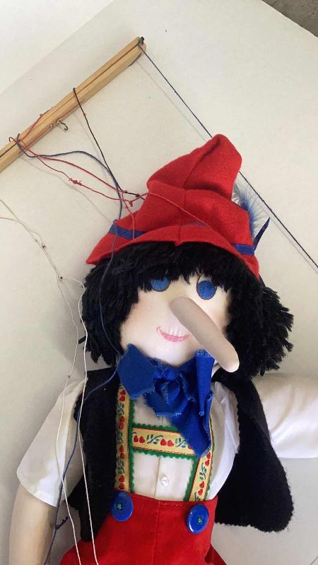 Photo 2 of HAND MADE PINOCCHIO PUPPET 26” TALL