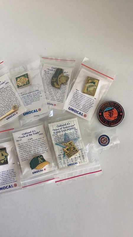 Photo 3 of UNOCAL 76 ASSORTED BASEBALL PINS