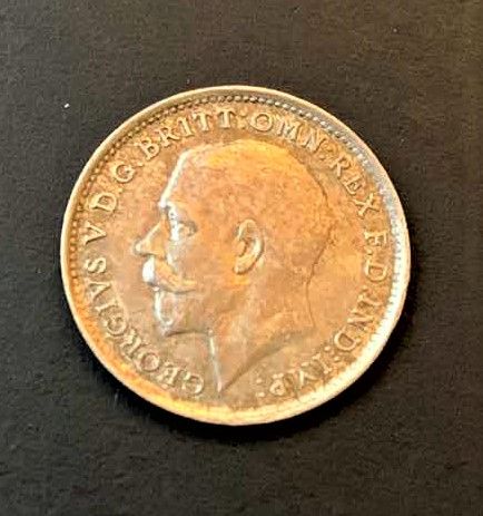 Photo 1 of 1918 GREAT BRITAIN 3 PENCE