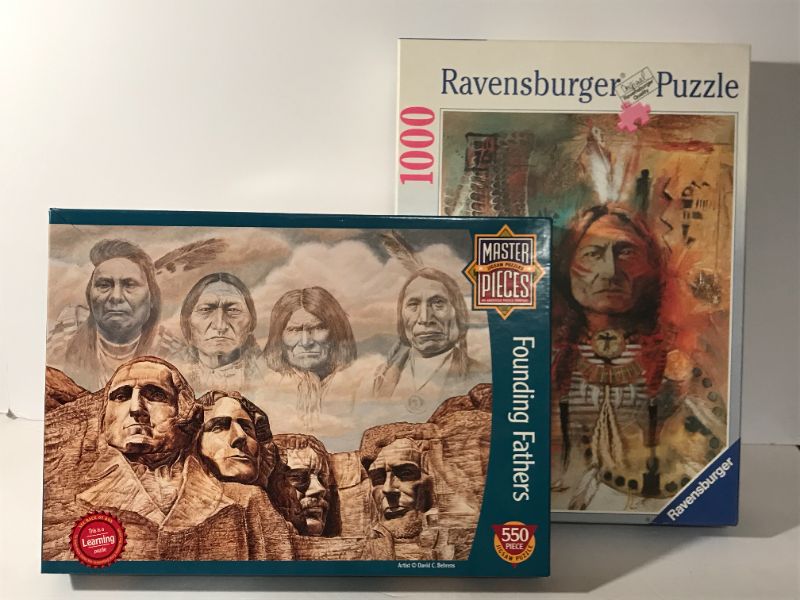 Photo 1 of RAVENSBURGER &
MASTER PIECES PUZZLES