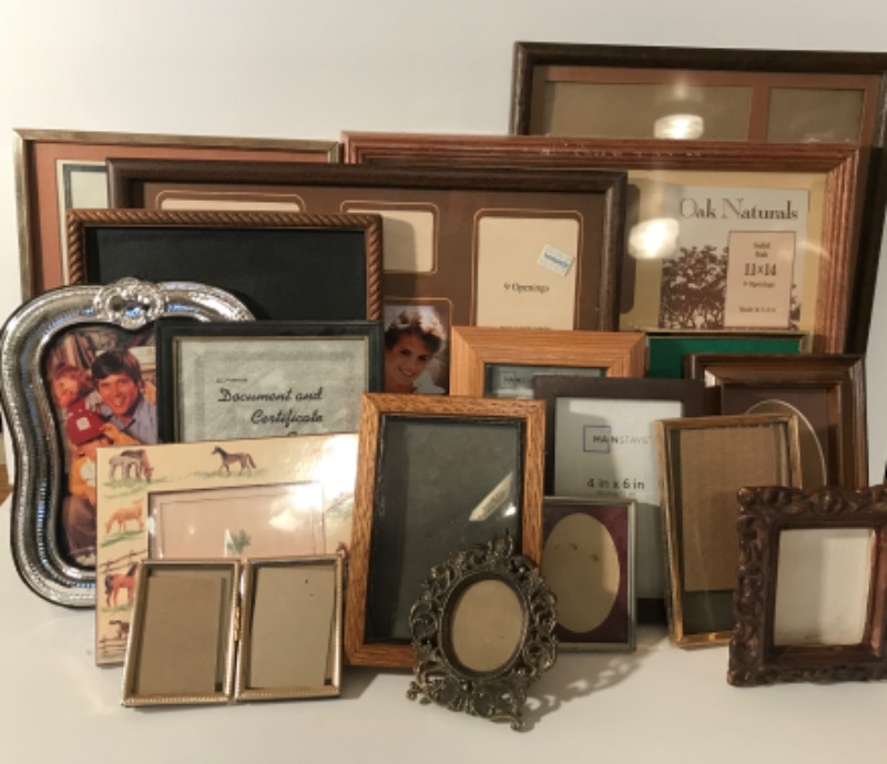 Photo 1 of PICTURE FRAMES VARITY OF SIZES SOME VINTAGE