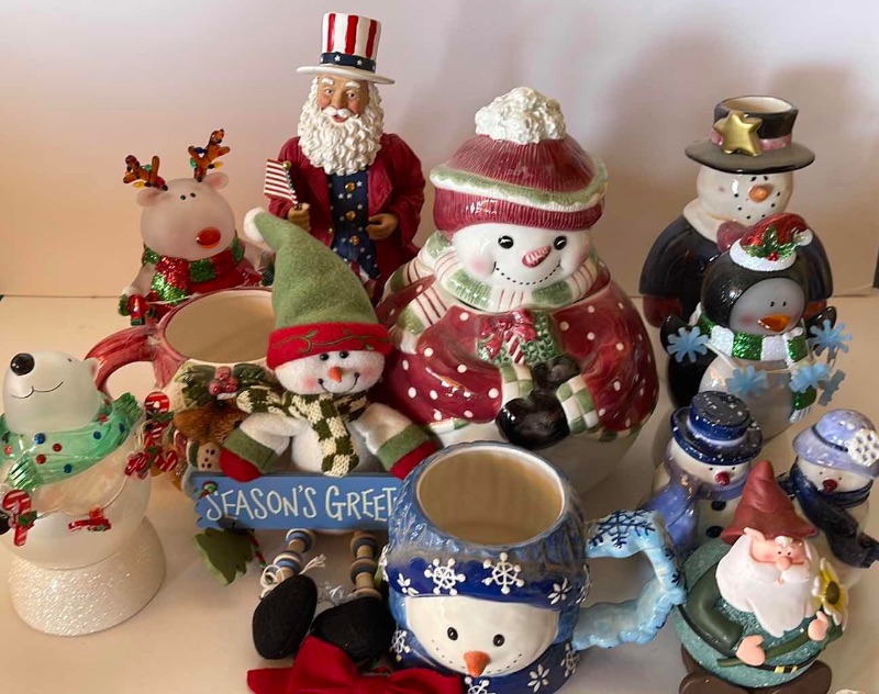 Photo 1 of CHRISTMAS COOKIE JAR, MUGS AND MORE