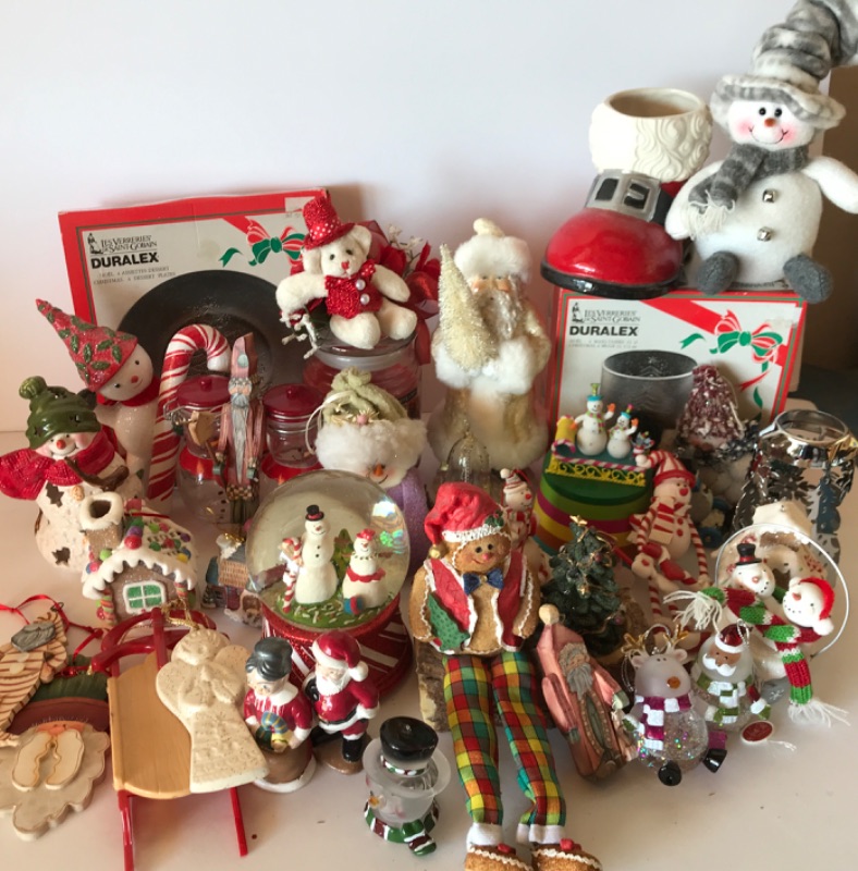 Photo 1 of ASSORTED CHRISTMAS DECOR & SOME NOS