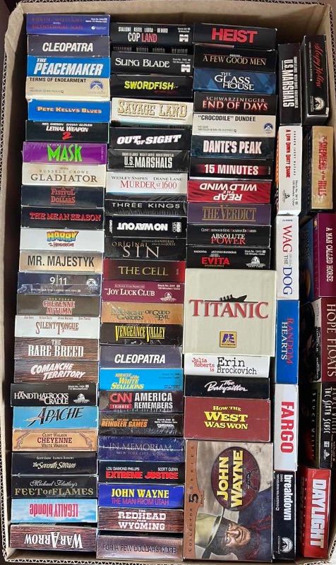 Photo 1 of VHS COLLECTION- SOME STILL IN SEALED PACKAGE