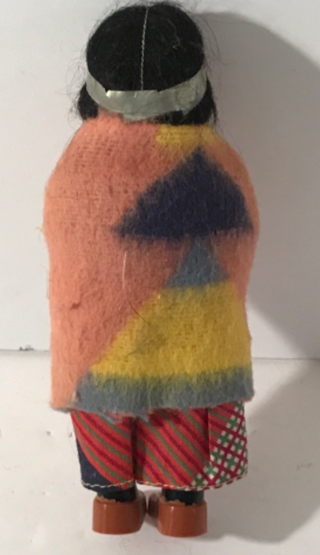 Photo 1 of VINTAGE SKOOKUM DOLL WITH PAPOOSE 10.5”
AND CHILD DOLL