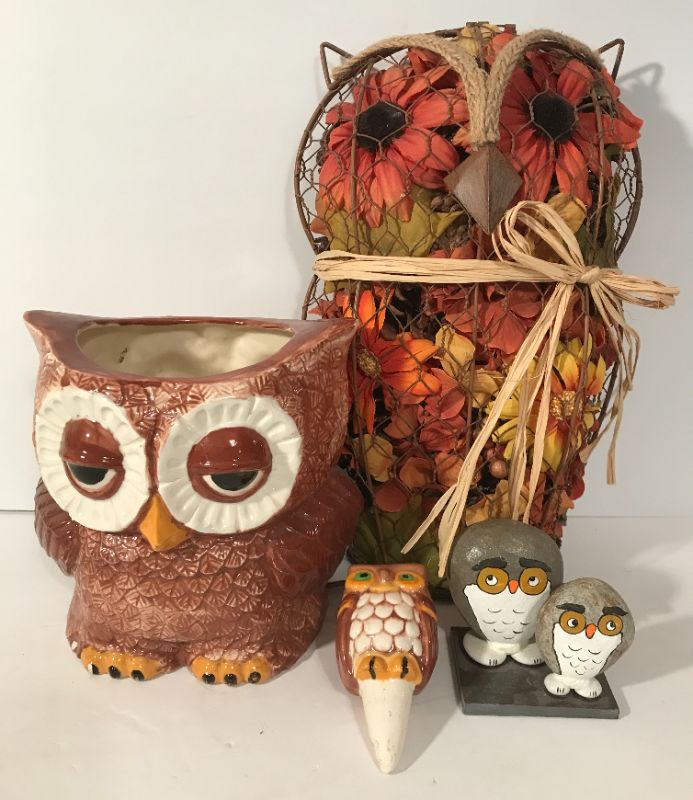 Photo 1 of VINTAGE OWL PLANTER AND DECOR