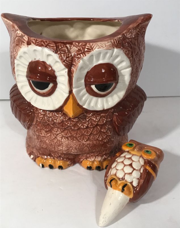 Photo 2 of VINTAGE OWL PLANTER AND DECOR